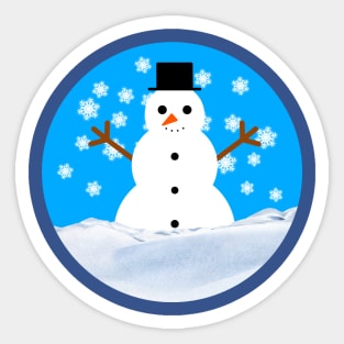 Snowman Christmas ball Sticker